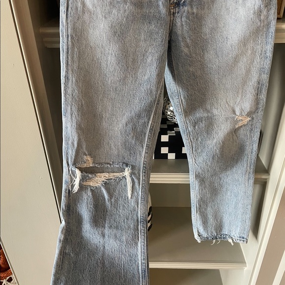 Agolde Riley High Rise Straight Crop - Picture 3 of 5